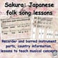 Sakura: Japanese Folk Song Lesson Set Digital Resources